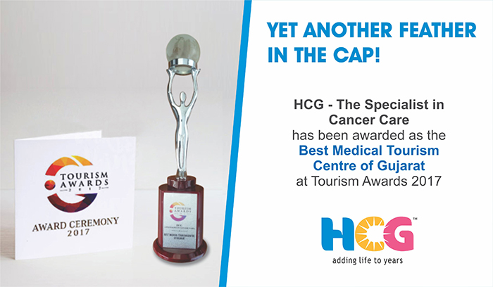 HCG awarded as the Best Medical Tourism Centre of Gujarat